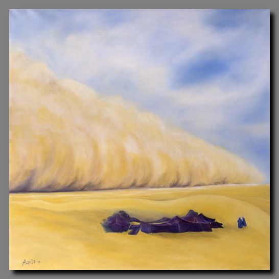 Sandsturm-Sahara